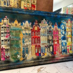 Amsterdam Prinsengracht met lijst